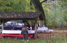Picknick whrend eines Ausrittes
